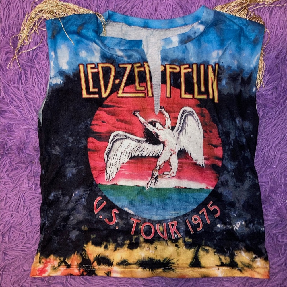2 new Led Zeppelin Crop Tank Tops - never worn